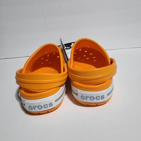 Crocs Crocband Slip On Clogs Orange 11016-83A Mens Sz 9 main image 4